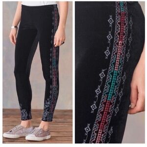 Johnny Was Workshop Thani Velvet Legging Pants